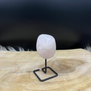 Rozenkwarts op standaard, Mini rozenkwarts tumble, rozenkwarts